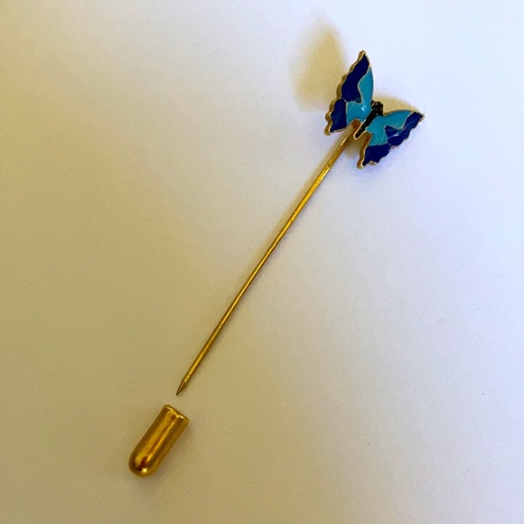 NWT deadstock VINTAGE butterfly brooch Pin - Picture 2 of 3